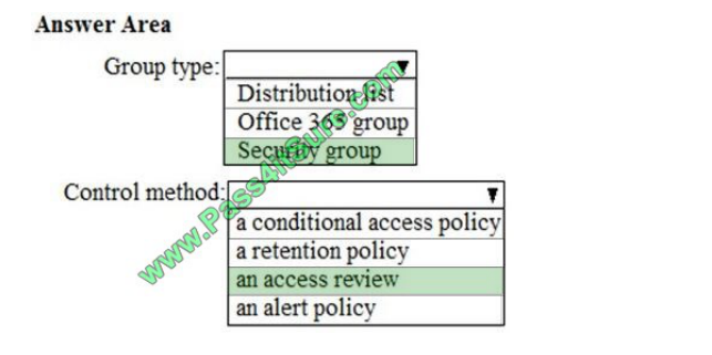 Pass4itsure Microsoft ms-100 exam questions q13-2