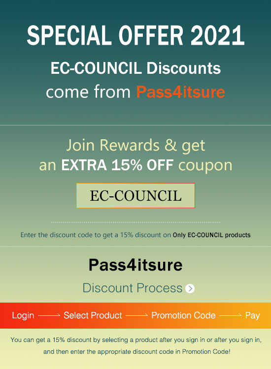 Pass4itsure ECCouncil exam discount code 2021